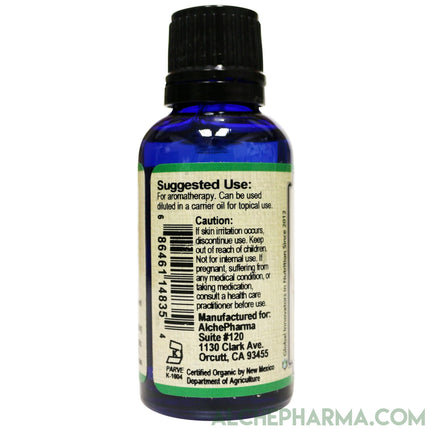 Peppermint U.S.D.A. Certified Organic Essential Oil 100% Pure ( Mentha Pipertia) 1 oz.-Essential Oil-AlchePharma
