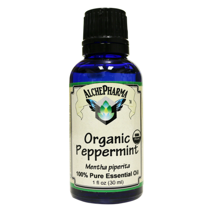Peppermint U.S.D.A. Certified Organic Essential Oil 100% Pure ( Mentha Pipertia) 1 oz.-Essential Oil-AlchePharma