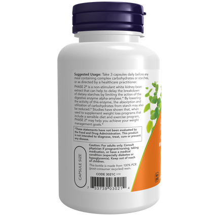 Phase 2® 500 mg Veg Capsules-Weight Maintenance-AlchePharma