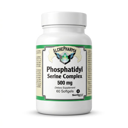 Phosphatidyl Serine Complex 500mg. SerinAID® PS (clinically studied complete complex)-Memory-AlchePharma