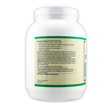 Plant Protein ( Premium Blend ) - No Soy, Hypoallergenic, No Grit ( Featuring Omega 3 Rich Sacha Inchi and Chia )-AlchePharma
