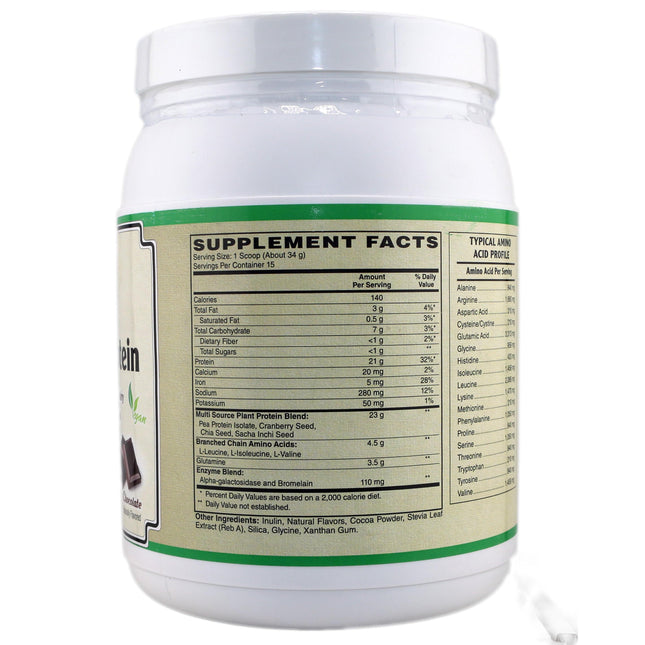 Plant Protein ( Premium Blend ) - No Soy, Hypoallergenic, No Grit ( Featuring Omega 3 Rich Sacha Inchi and Chia )-AlchePharma