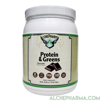 Plant Protein full Spectrum with 5 grams of super greens ( Certified Vegan )-Protein Powders-AlchePharma