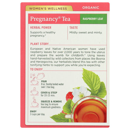 Pregnancy Tea - Raspberry Leaf, Organic-Herbal Teas-AlchePharma