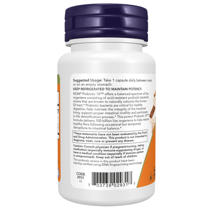 Probiotic-10™ 100 Billion Veg Capsules-Digestive Support-AlchePharma