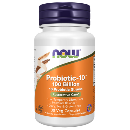 Probiotic-10™ 100 Billion Veg Capsules-Digestive Support-AlchePharma