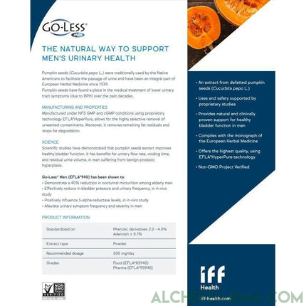 Prostate Support - High Impact Formula (EFLA®Hyper Pure / CoroWise™ Plant Sterols) 60 Tabs, 1 month supply-Prostate-AlchePharma