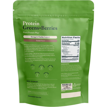 Protein Greens + Berries 10.6 Oz/10 Servings (2 Flavors)-Protein Powders-AlchePharma