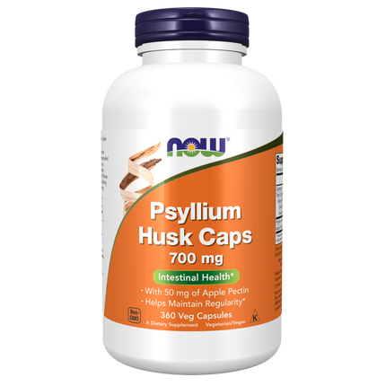 Psyllium Husk 700 mg Veg Capsules-Fiber Supplements/Muciloids-AlchePharma