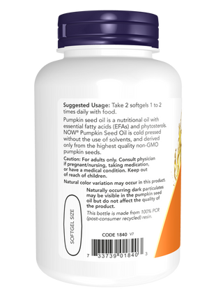 Pumpkin Seed Oil 1000 mg Softgels-Nutritional Oils-AlchePharma