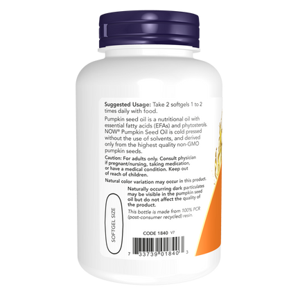 Pumpkin Seed Oil 1000 mg Softgels-Nutritional Oils-AlchePharma