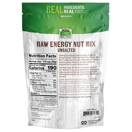 Raw Energy Nut Mix, Unsalted-Natural Foods-AlchePharma