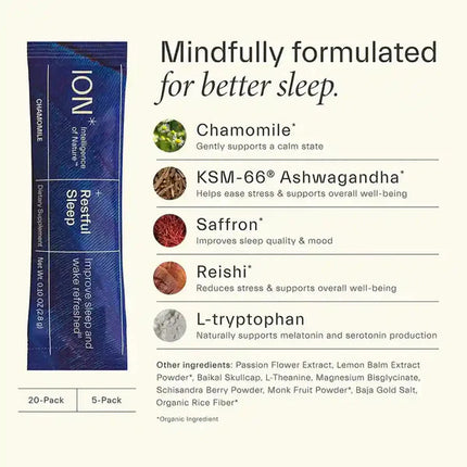 +Restful Sleep - Sleep & Relaxation Powder (Chamomile)-Super Foods-AlchePharma