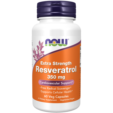 Resveratrol, Extra Strength 350 mg Veg Capsules-Antioxidants-AlchePharma