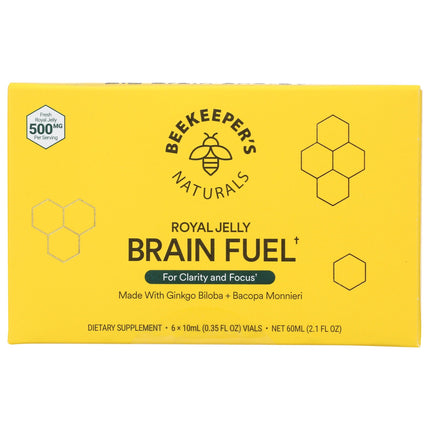 Royal Jelly Brain Fuel Vials with Ginkgo Biloba + Bacopa-AlchePharma