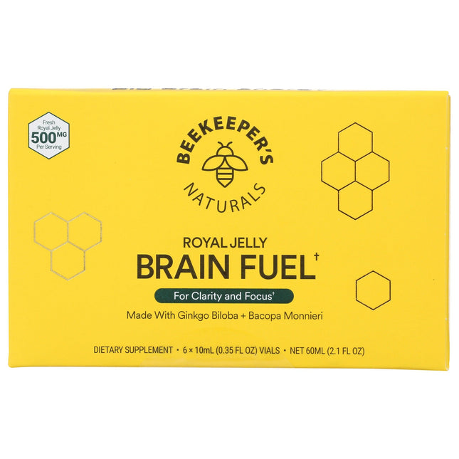 Royal Jelly Brain Fuel Vials with Ginkgo Biloba + Bacopa-AlchePharma