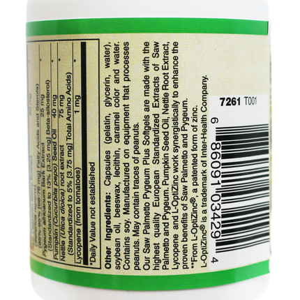 SAW PALMETTO & PYGEUM PLUS-PROSTATE SUPPORT [ European Standardized ] PROFESSIONAL FORMULA-Herbal-AlchePharma