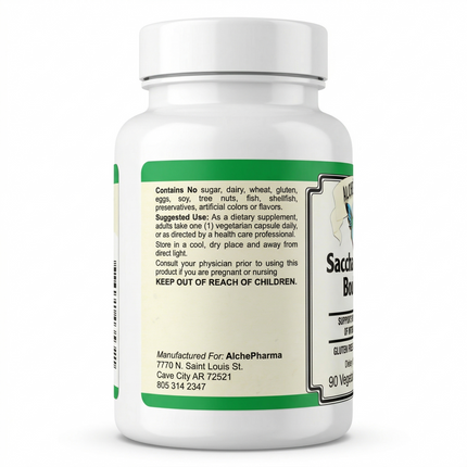Saccharomyces Boulardii - Non-GMO Project Verified - Dairy Free-Probiotic-AlchePharma