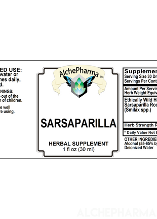 Sarsaparilla Root Liquid Extract HSR 1:3 PARVE K-1604-Herb Tincture-AlchePharma
