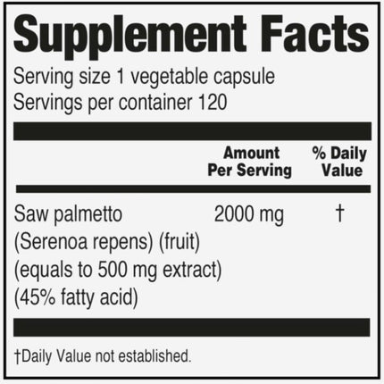 Saw Palmetto Berries 2000 mg-AlchePharma