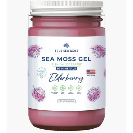 Sea Moss Gel 16 Oz. (Elderberry)-AlchePharma