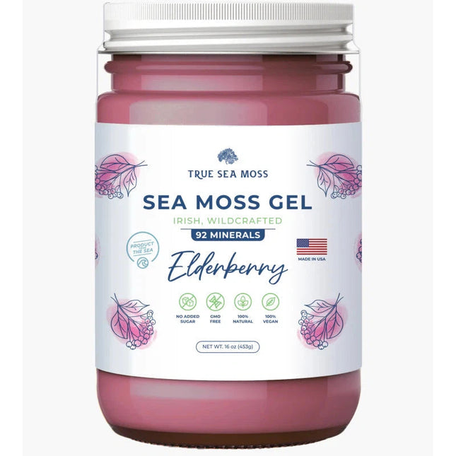 Sea Moss Gel 16 Oz. (Elderberry)-AlchePharma