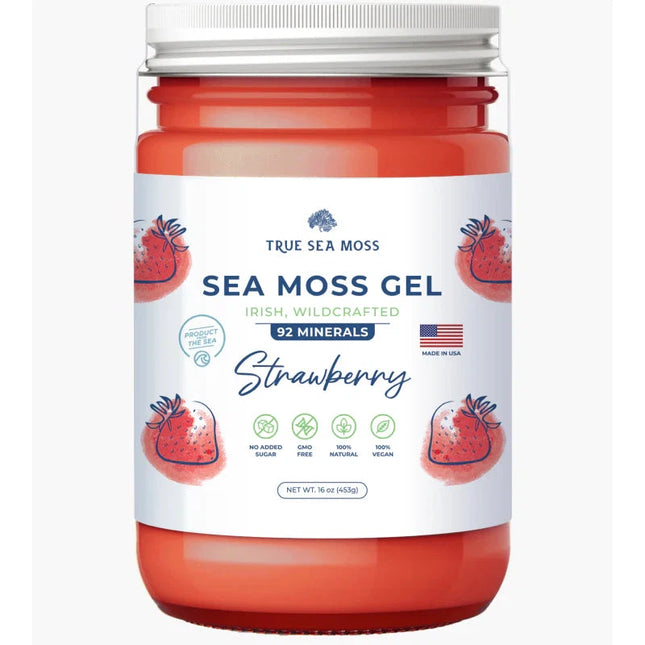 Sea Moss Gel 16 Oz. (Strawberry)-Sea Moss-AlchePharma