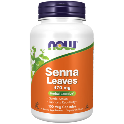 Senna Leaves 470 mg Veg Capsules-Herbs-AlchePharma