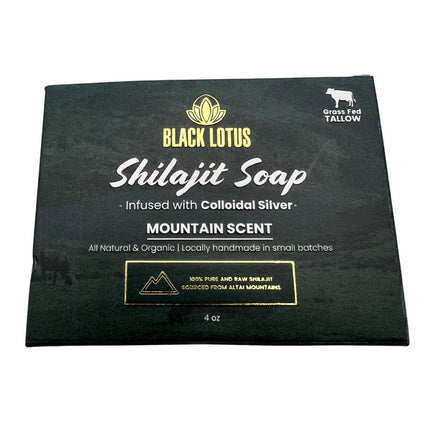 Shilajit (Grass-fed Tallow) Soap - Infused with Colloidal Silver-Bar Soap-AlchePharma