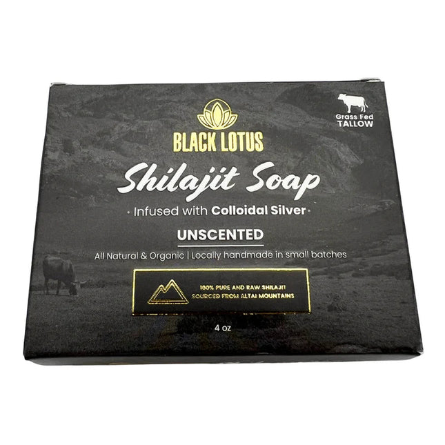 Shilajit (Grass-fed Tallow) Soap - Infused with Colloidal Silver-Bar Soap-AlchePharma