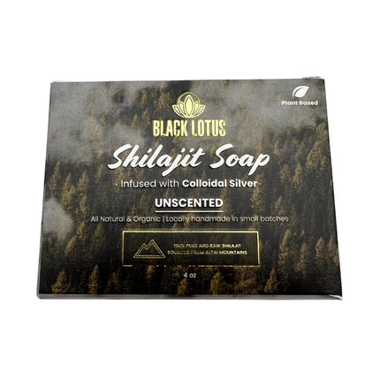 Shilajit Plant Based Soap - Infused with Colloidal Silver-Bar Soap-AlchePharma