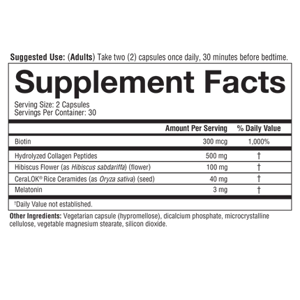 Sleep Beautifully 60 Veg Caps (Ceramides + Melatonin)-Sleep-AlchePharma