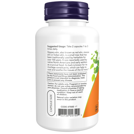 Slippery Elm 400 mg Veg Capsules-Herbs-AlchePharma