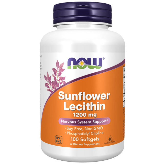 Sunflower Lecithin 1200 mg Softgels-Mental Fitness/Mood Support-AlchePharma