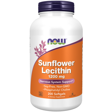 Sunflower Lecithin 1200 mg Softgels-Mental Fitness/Mood Support-AlchePharma