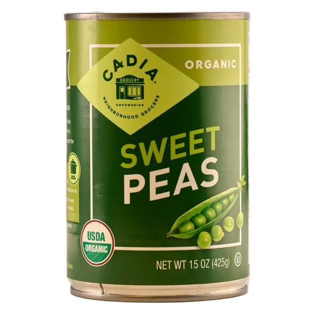 Sweet Peas - 15 Oz. (Organic)-Canned Food-AlchePharma