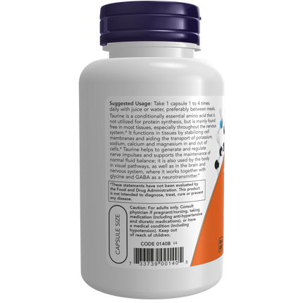 Taurine 500 mg Veg Capsules-Amino Acids-AlchePharma