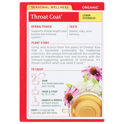 Throat Coat - Lemon Echinacea, Organic-AlchePharma