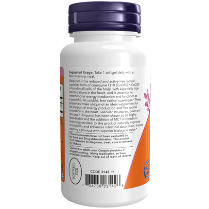 Ubiquinol 100 mg Softgels-CoQ10-AlchePharma