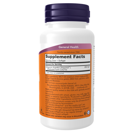 Ubiquinol, Extra Strength 200 mg Softgels-CoQ10-AlchePharma