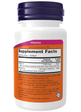 Ultra A & D-3 25,000/1,000 Softgels-Vitamins-AlchePharma
