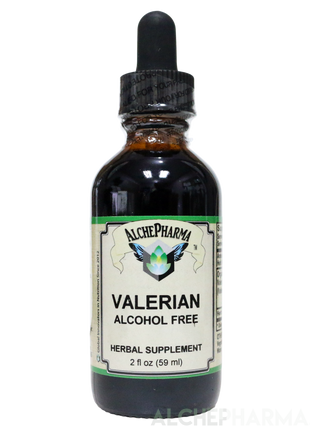 Valerian Root Tincture ( Organic Fresh and Dry, Alcohol Free) Valeriana officinalis-Herbs-AlchePharma