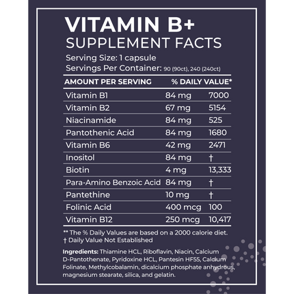 Vitamin B+ (8 key B's Complex)-AlchePharma