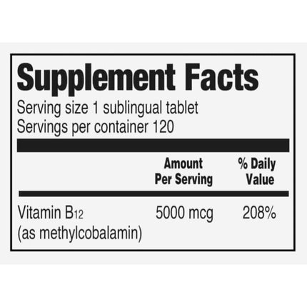 Vitamin B12 5000 mcg-B Vitamin-AlchePharma