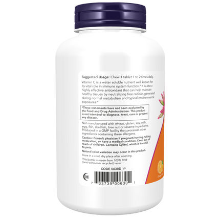 Vitamin C-500 Orange Chewable Tablets-Vitamins-AlchePharma