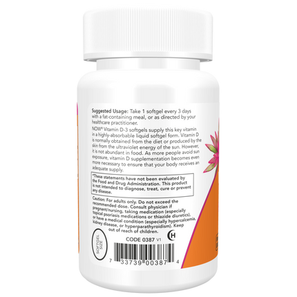 Vitamin D-3 10,000 IU Softgels-Vitamins-AlchePharma