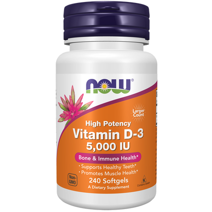 VIT D-3 5000IU 120 SGELS-Vitamins-AlchePharma