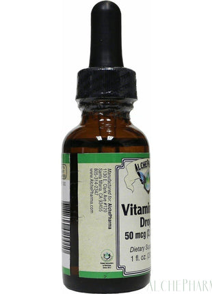 Vitamin D-3 Drops, 2000 IU/50 mcg per Liquid Drop 845 Servings per Bottle (High Quality Clean Ingredients) Unflavored - AlchePharma