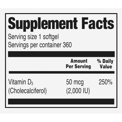 Vitamin D3 - 50 mcg/2,000 iu-Vitamin D-AlchePharma