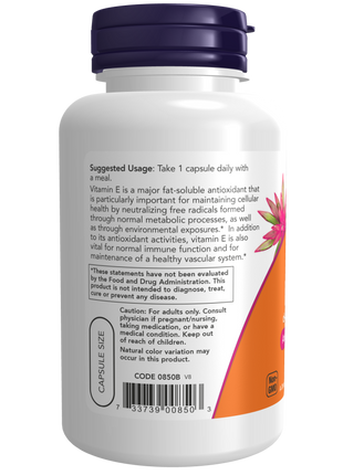 Vitamin E-400 Vegetarian Dry Veg Capsules-Vitamins-AlchePharma